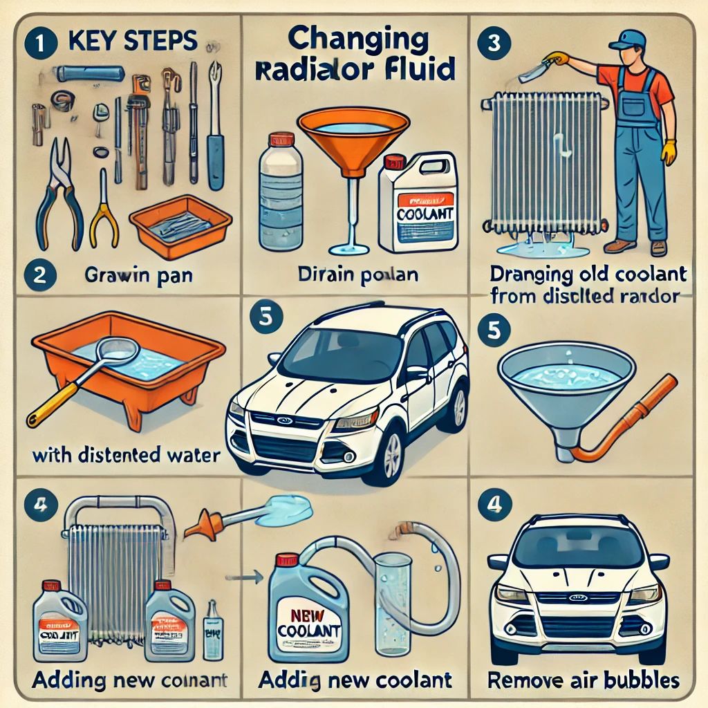 Change Radiator Fluid in 2013 Ford Escape